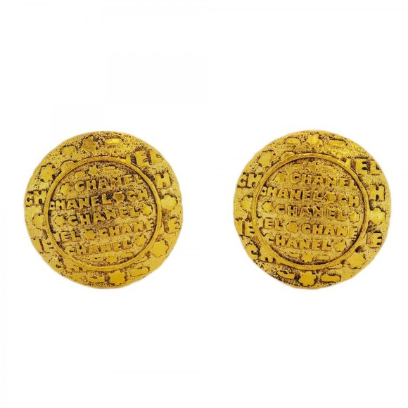 CHANEL Jewelry - CHANEL Gold Earrings